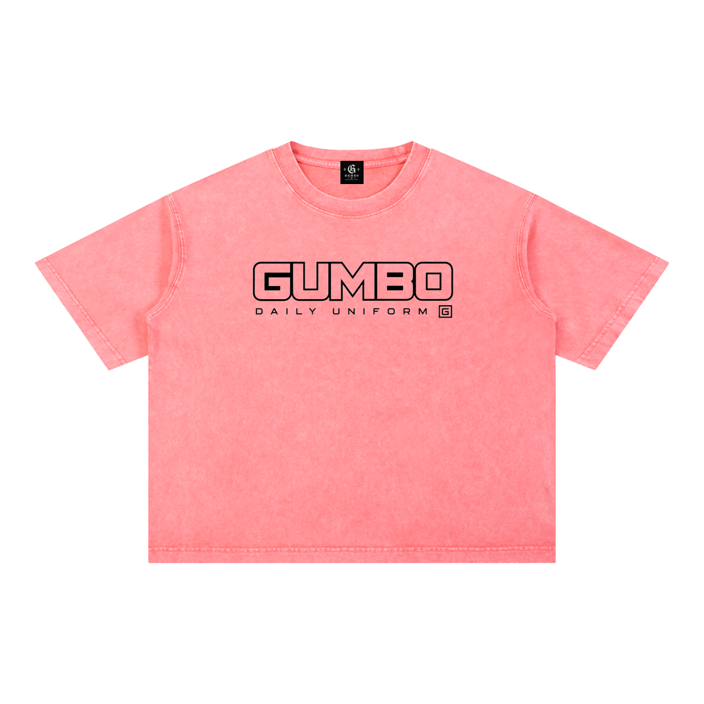 Gumbo Daily Uniform Mineral Wash Boxy Cotton T-Shirt