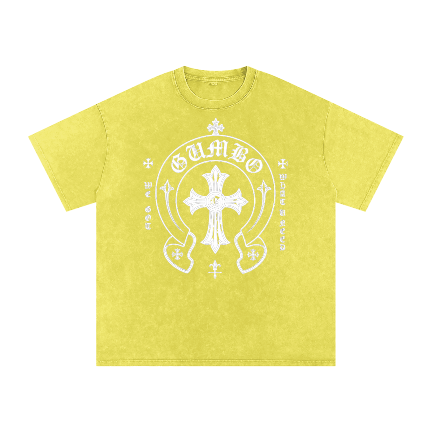 Gumbo - Rock 'n Roll Collection - Snow Washed Oversized Cotton T-Shirt