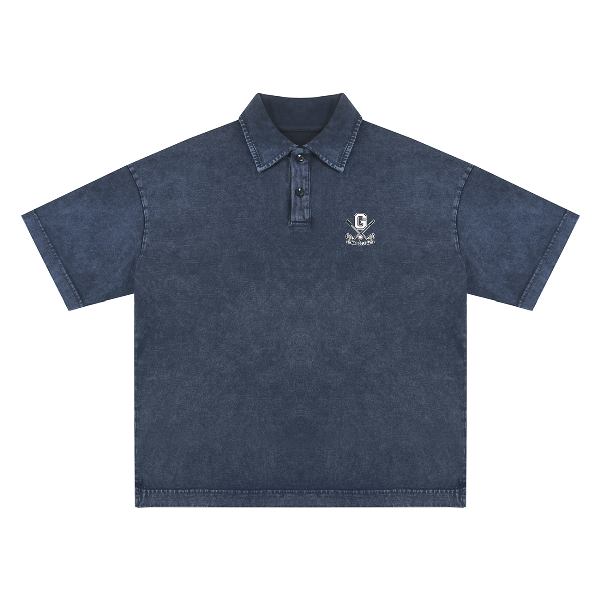 Gumbo Golf Club Heavyweight Snow-Washed Polo T-Shirt