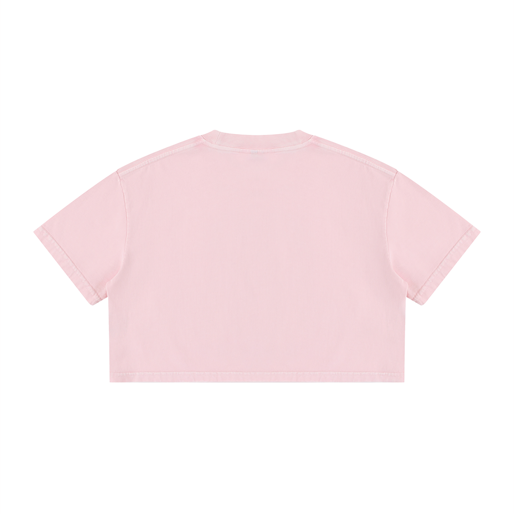 Gumbo Daily Uniform Women's Mineral Wash Cotton Crop T-Shirt