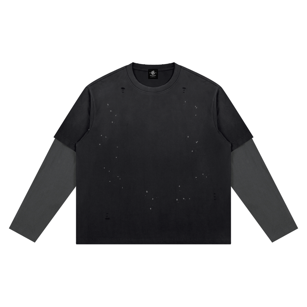 Gumbo Paint Splatter Long Sleeve T-Shirt