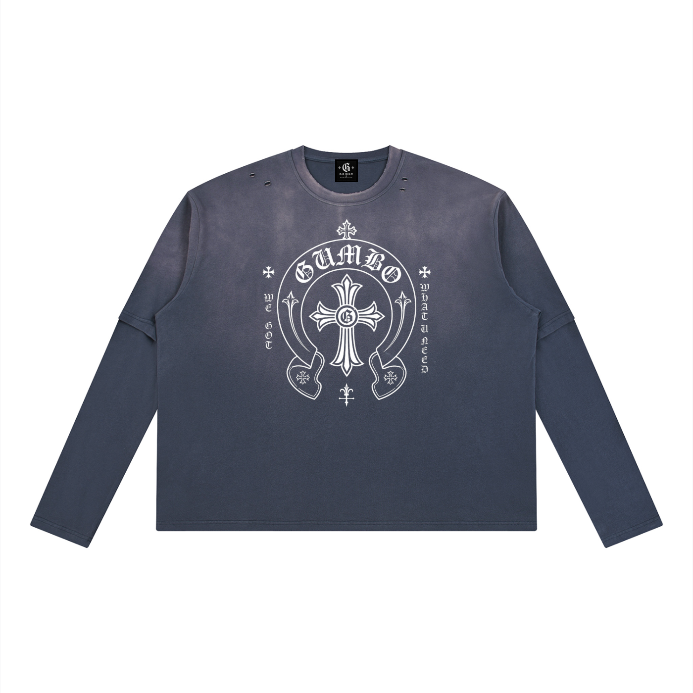 Gumbo Rock 'n Roll Collection Vintage Wash Layered T-Shirt