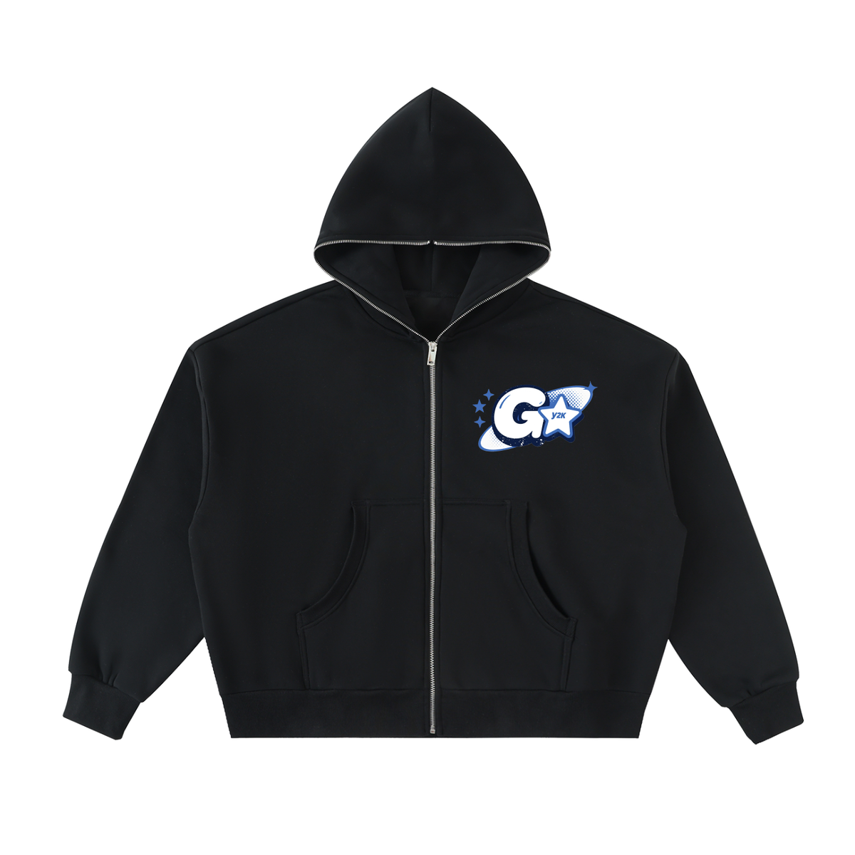 Gumbo Magic Fleeced Full-Zip Boxy Hoodie