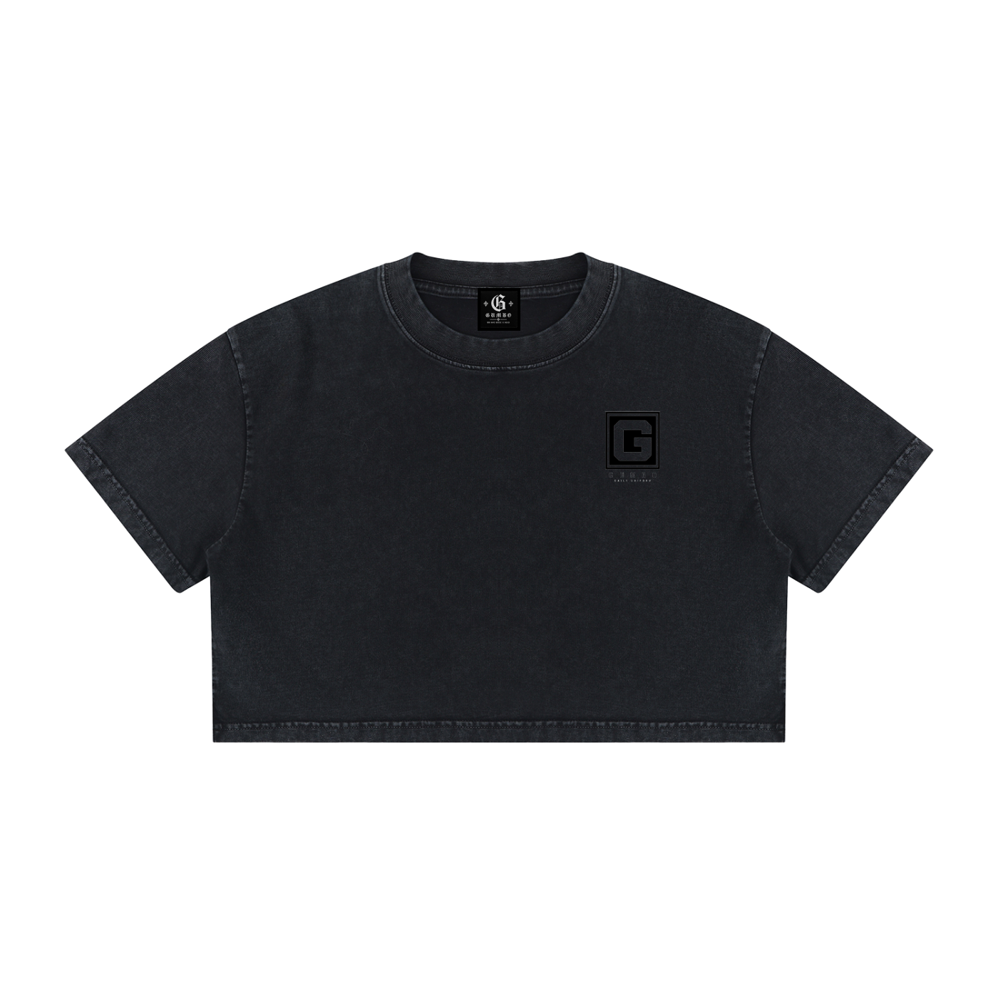 Gumbo Daily Uniform Women's Mineral Wash Cotton Crop T-Shirt