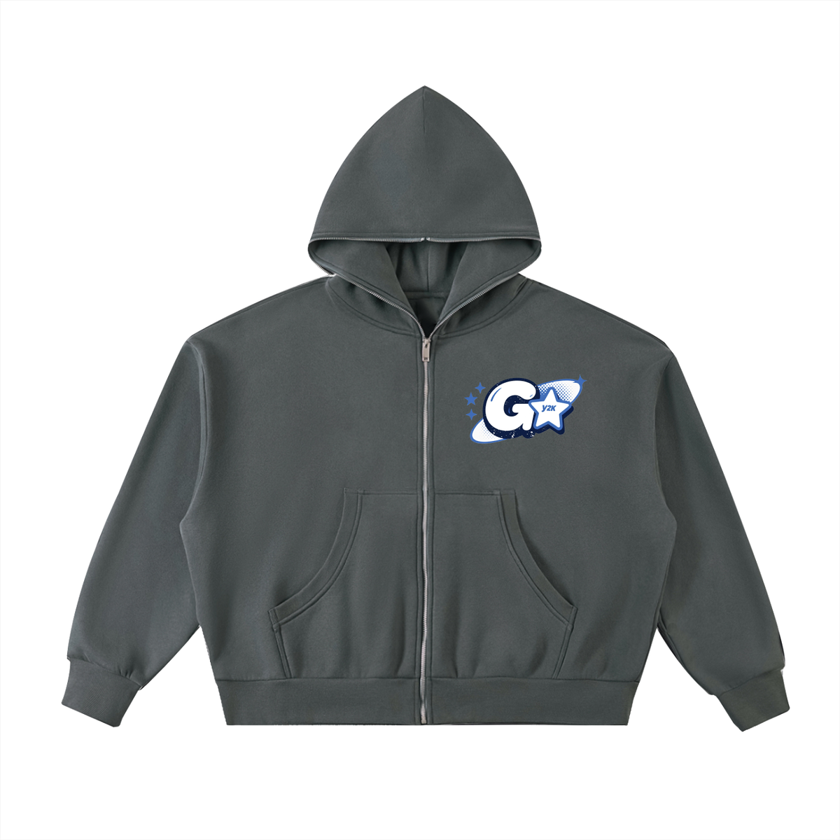 Gumbo Magic Fleeced Full-Zip Boxy Hoodie