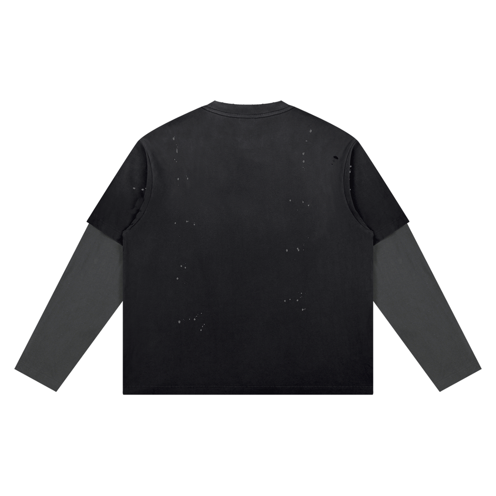 Gumbo Paint Splatter Long Sleeve T-Shirt