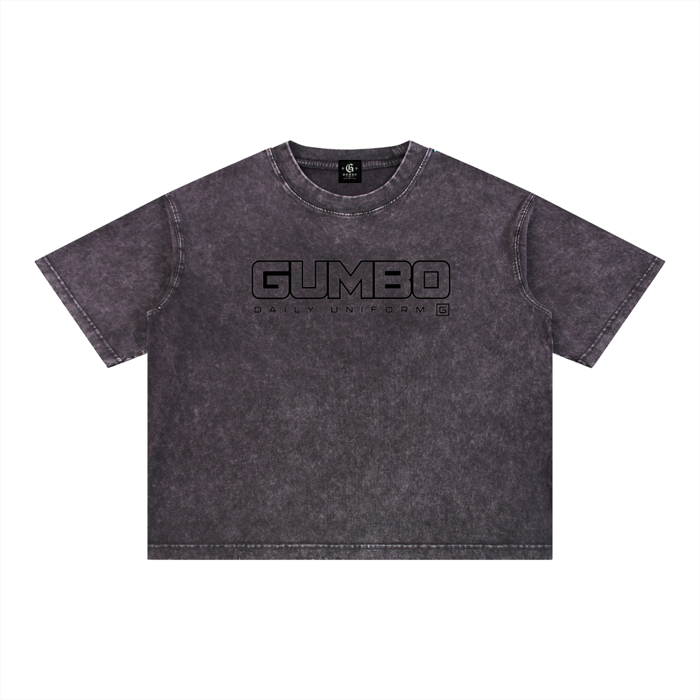 Gumbo Daily Uniform Mineral Wash Boxy Cotton T-Shirt