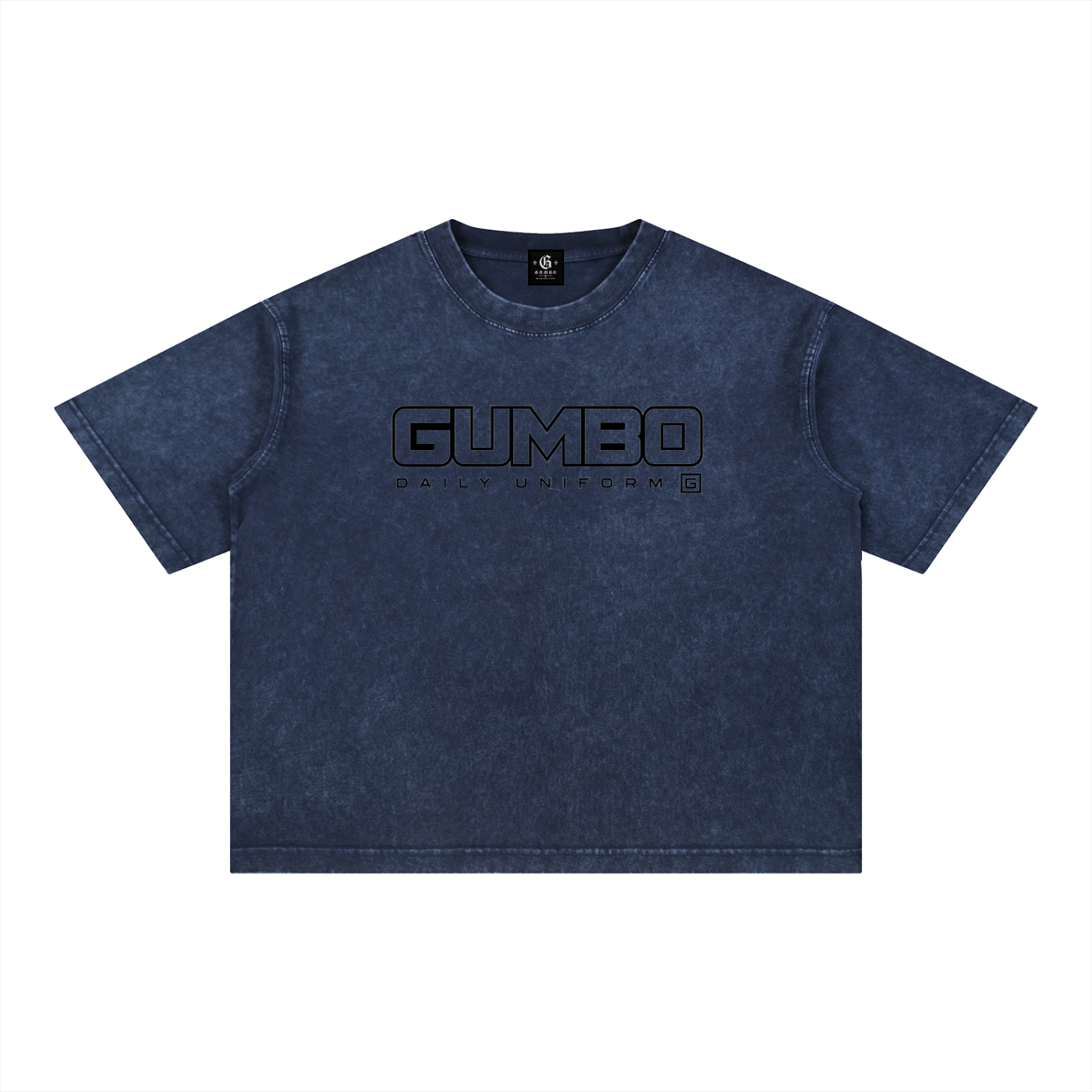 Gumbo Daily Uniform Mineral Wash Boxy Cotton T-Shirt