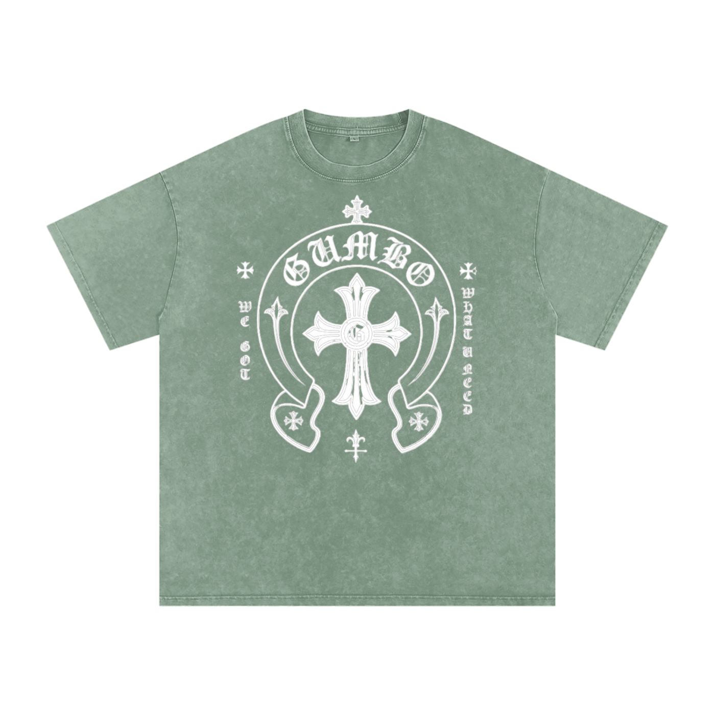 Gumbo - Rock 'n Roll Collection - Snow Washed Oversized Cotton T-Shirt