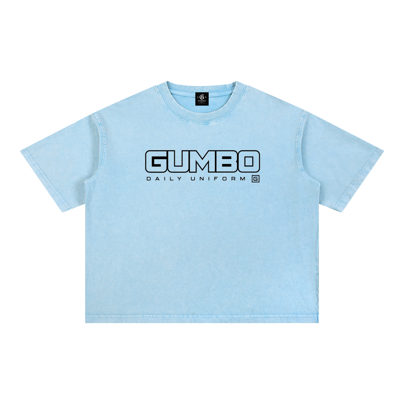 Gumbo Daily Uniform Mineral Wash Boxy Cotton T-Shirt