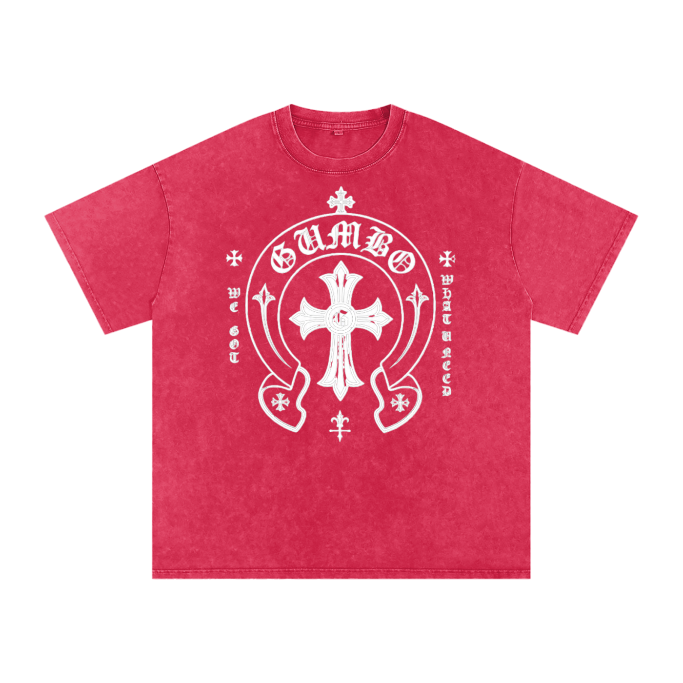 Gumbo - Rock 'n Roll Collection - Snow Washed Oversized Cotton T-Shirt