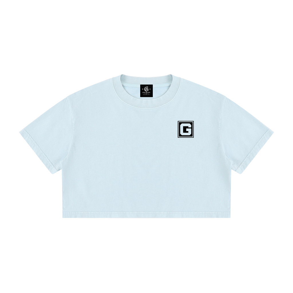 Gumbo Daily Uniform Women's Mineral Wash Cotton Crop T-Shirt