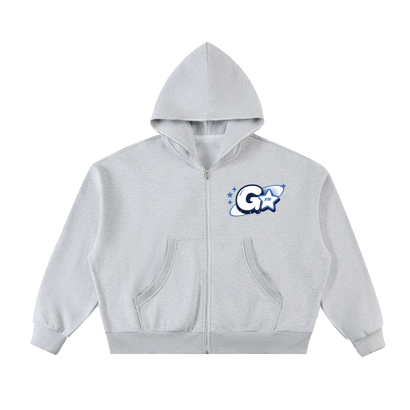 Gumbo Magic Fleeced Full-Zip Boxy Hoodie
