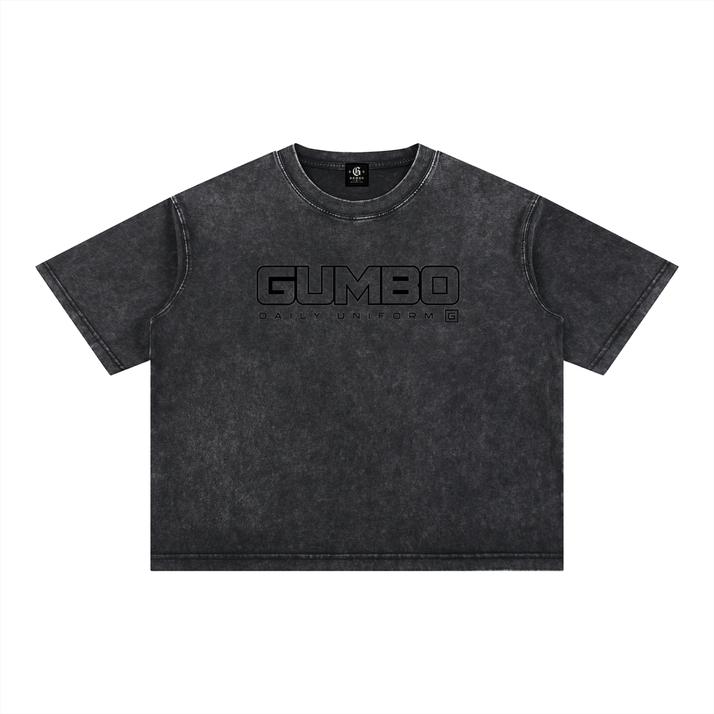 Gumbo Daily Uniform Mineral Wash Boxy Cotton T-Shirt
