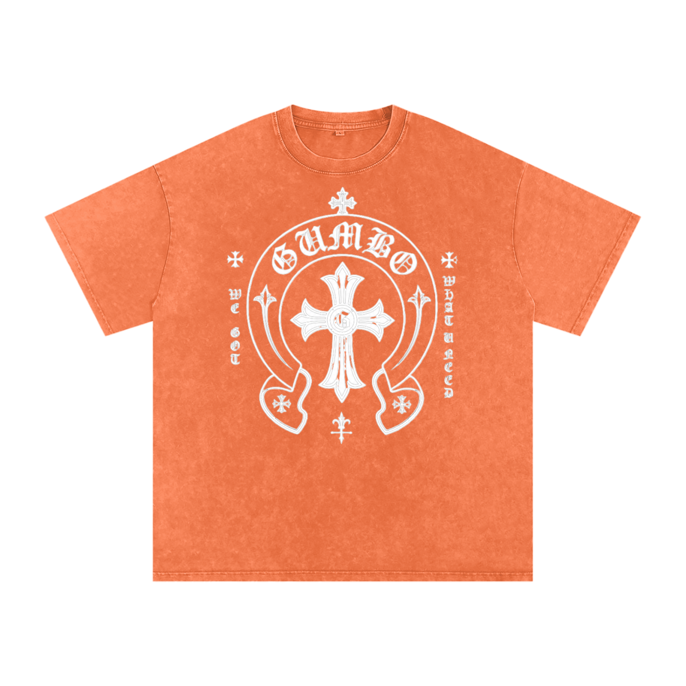 Gumbo - Rock 'n Roll Collection - Snow Washed Oversized Cotton T-Shirt